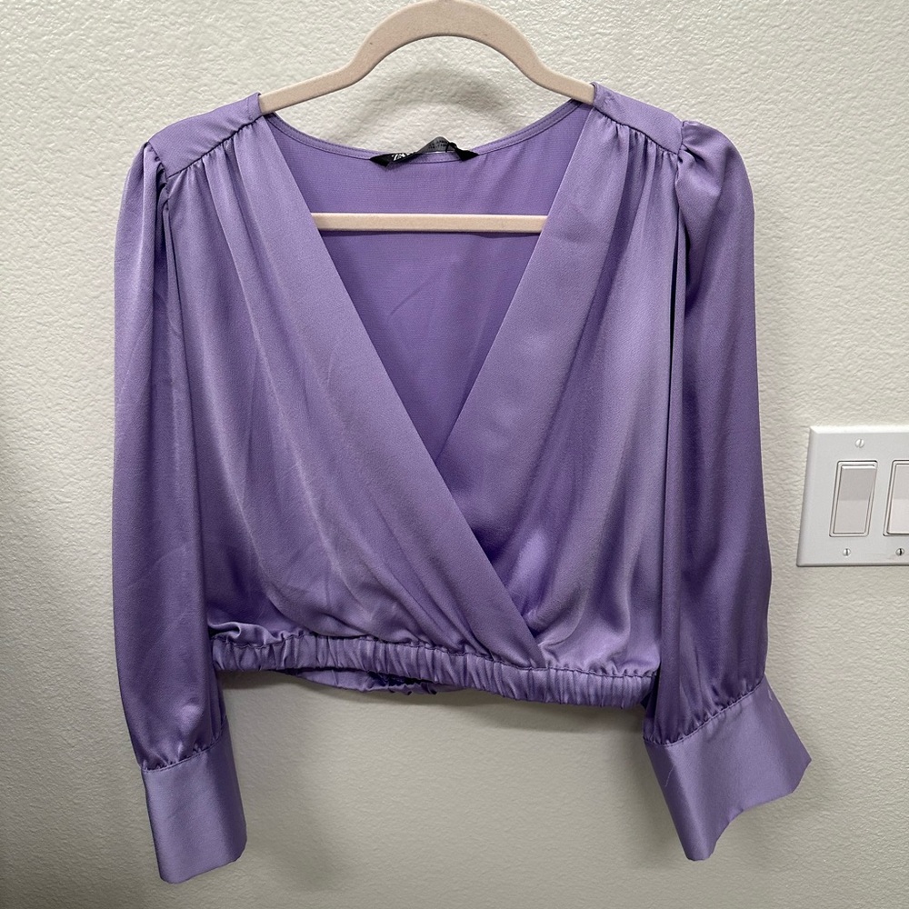 Zara Purple Blouse NWT